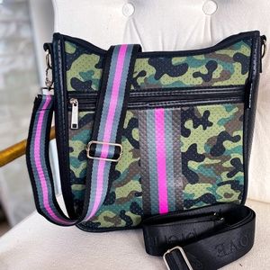preneLOVE Pink Army Crossbody Messenger Bag